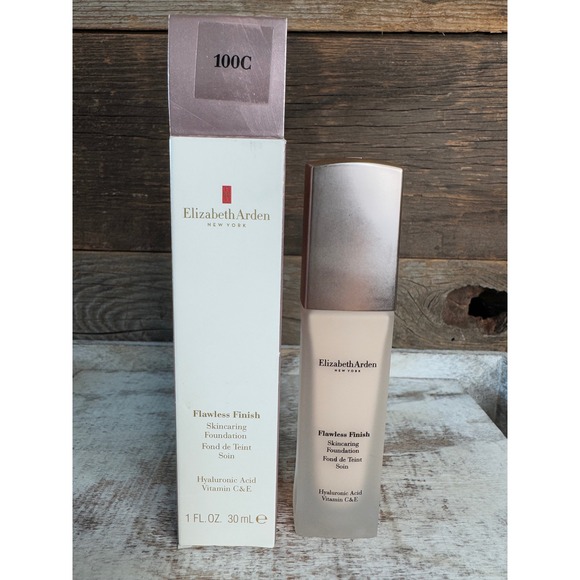 Elizabeth Arden Other - Elizabeth Arden Flawless Finish Skin Caring Foundation 100C 1oz NIB MSRP $42